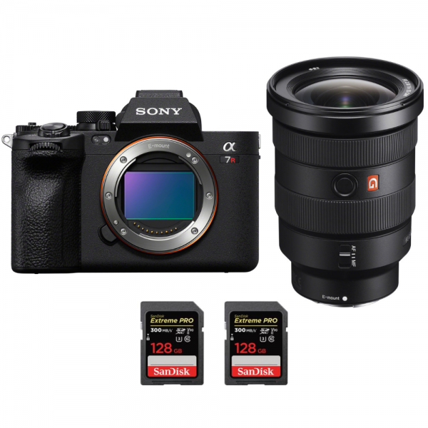 Sony A7R V + FE 16-35 mm f/2,8 GM + 2 SanDisk 128 GB Extreme PRO UHS-II SDXC 300 MB/s - Camara mirrorless-1