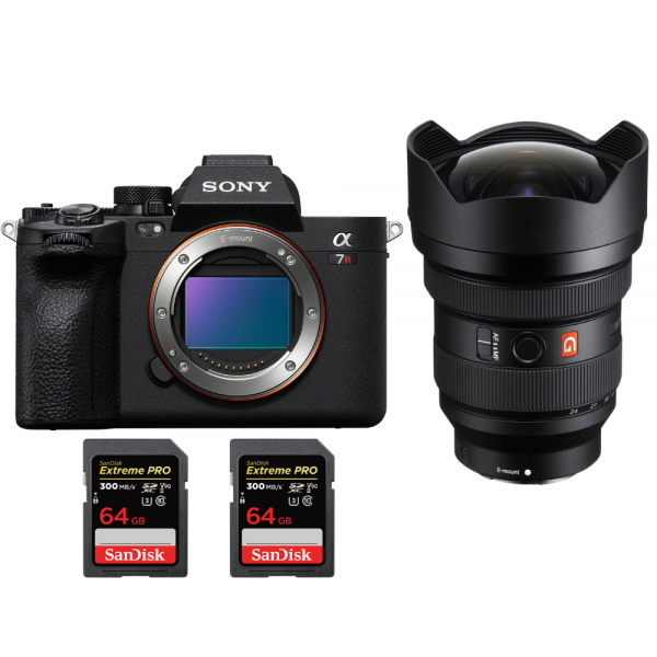 Sony A7R V + FE 12-24 mm f/2,8 GM + 2 SanDisk 64 GB Extreme PRO UHS-II SDXC 300 MB/s - Camara mirrorless-1