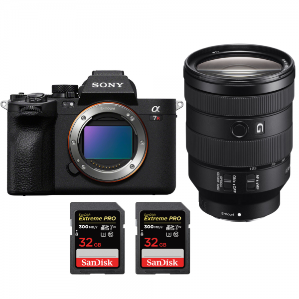 Sony A7R V + FE 24-105 mm f/4 G OSS + 2 SanDisk 32 GB Extreme PRO UHS-II SDXC 300 MB/s - Camara mirrorless-1