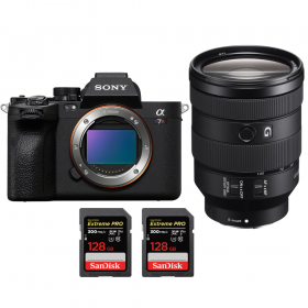 Sony A7R V + FE 24-105 mm f/4 G OSS + 2 SanDisk 128 GB Extreme PRO UHS-II SDXC 300 MB/s - Camara mirrorless-1