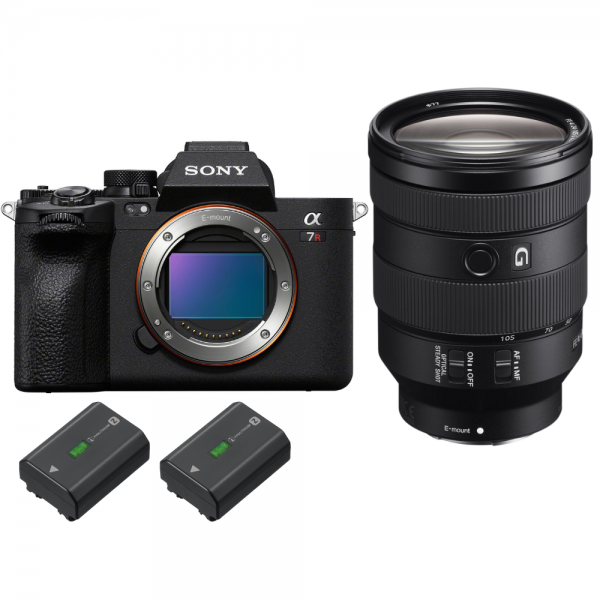 Sony A7R V + FE 24-105mm f/4 G OSS + 2 Sony NP-FZ100 - Camara mirrorless-1