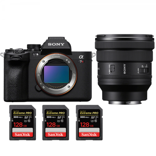 Sony A7R V + FE PZ 16-35 mm f/4 G + 3 SanDisk 128GB Extreme PRO UHS-II SDXC 300 MB/s - Camara mirrorless-1