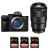Sony A7R V + FE 90mm f/2.8 Macro G OSS + 3 SanDisk 128GB Extreme PRO UHS-II SDXC 300 MB/s - Camara mirrorless-1