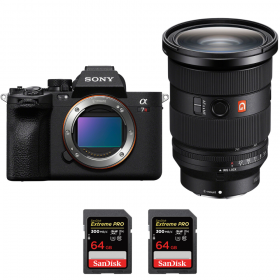 Sony A7R V + FE 24-70mm f/2.8 GM II + 2 SanDisk 64GB Extreme PRO UHS-II SDXC 300 MB/s - Camara mirrorless-1