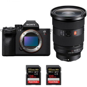 Sony A7R V + FE 24-70mm f/2.8 GM II + 2 SanDisk 128GB Extreme PRO UHS-II SDXC 300 MB/s - Camara mirrorless-1