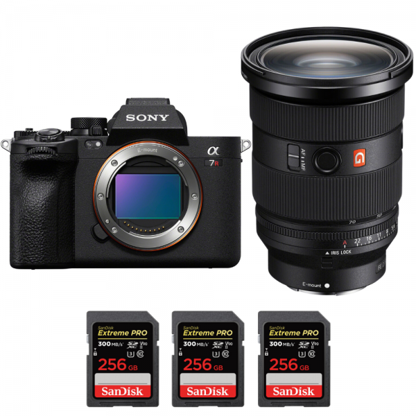 Sony A7R V + FE 24-70mm f/2.8 GM II + 3 SanDisk 256GB Extreme PRO UHS-II SDXC 300 MB/s - Camara mirrorless-1