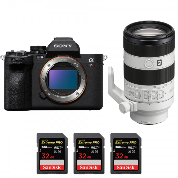 Sony A7R V + FE 70-200mm f/4 Macro G OSS II + 3 SanDisk 32GB Extreme PRO UHS-II SDXC 300 MB/s - Camara mirrorless-1