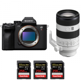 Sony A7R V + FE 70-200mm f/4 Macro G OSS II + 3 SanDisk 256GB Extreme PRO UHS-II SDXC 300 MB/s - Camara mirrorless-1
