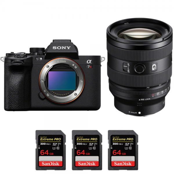 Sony A7R V + FE 20-70 mm f/4 G + 3 SanDisk 64 GB Extreme PRO UHS-II SDXC 300 MB/s - Camara mirrorless-1
