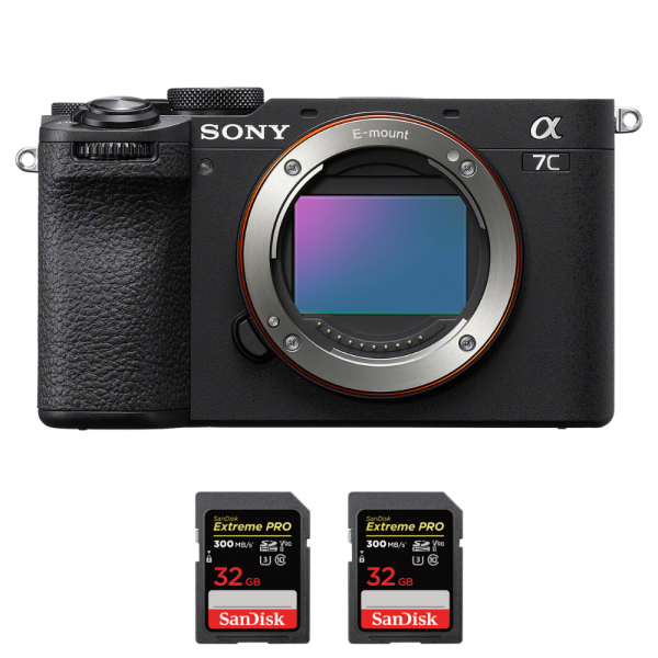 Sony A7C II Black + 2 SanDisk 32GB Extreme PRO UHS-II SDXC 300 MB/s-1