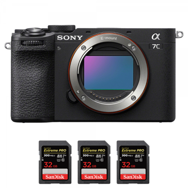 Sony A7C II Negro + 3 SanDisk 32GB Extreme PRO UHS-II SDXC 300 MB/s-1