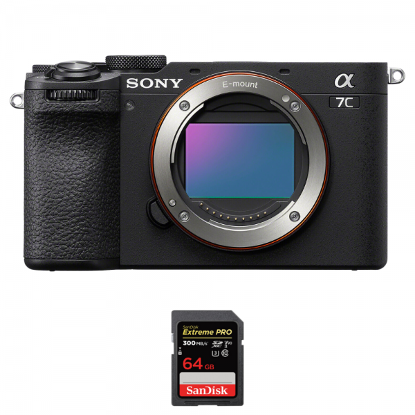 Sony A7C II Black + 1 SanDisk 64GB Extreme PRO UHS-II SDXC 300 MB/s-1
