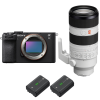 Sony A7C II Black + FE 70-200mm f/2.8 GM OSS II + 2 Sony NP-FZ100-1