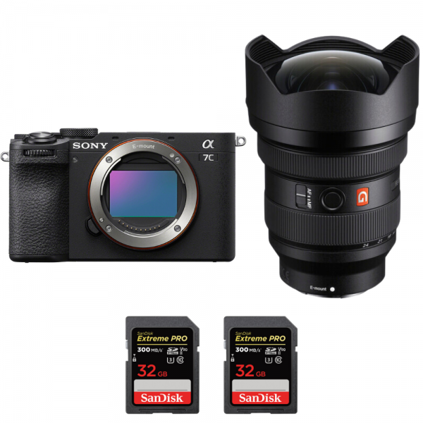 Sony A7C II Noir + FE 12-24mm f/2.8 GM + 2 SanDisk 32GB Extreme PRO UHS-II SDXC 300 MB/s-1