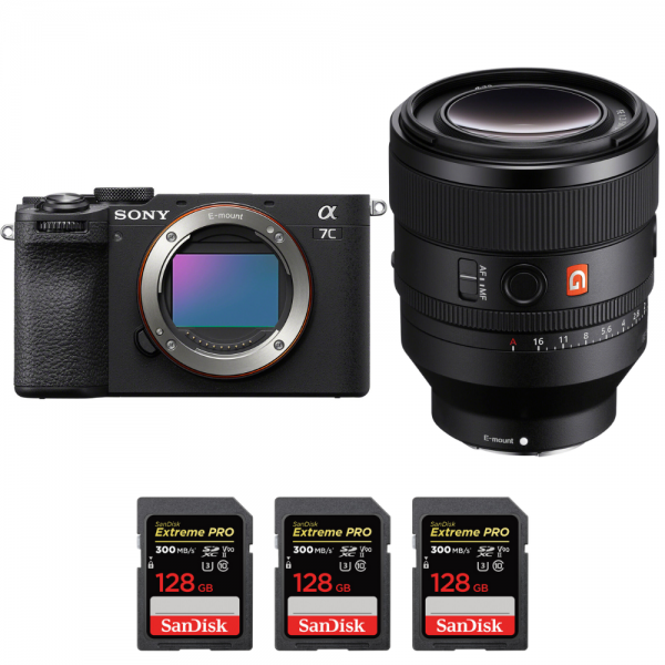 Sony A7C II Noir + FE 50mm f/1.2 GM + 3 SanDisk 128GB Extreme PRO UHS-II SDXC 300 MB/s-1