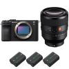 Sony A7C II Negro + FE 50mm f/1.2 GM + 3 Sony NP-FZ100-1