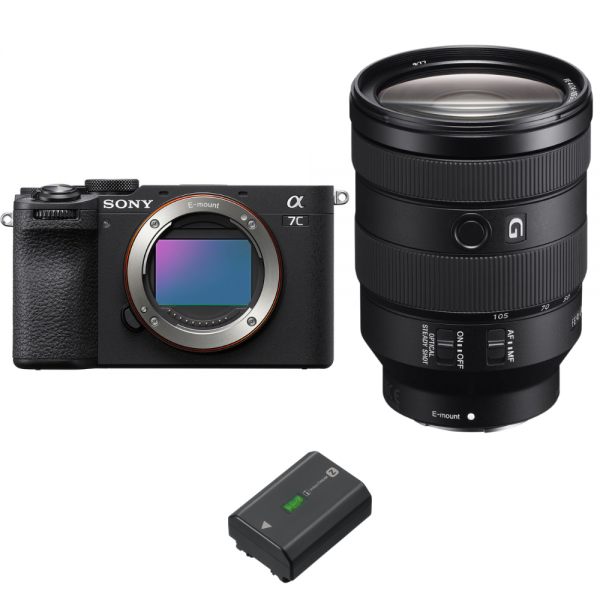 Sony A7C II Negro + FE 24-105mm f/4 G OSS + 1 Sony NP-FZ100-1