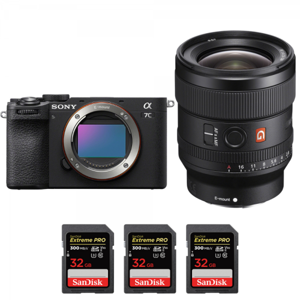 Sony A7C II Black + FE 24mm f/1.4 GM + 3 SanDisk 32GB Extreme PRO UHS-II SDXC 300 MB/s-1