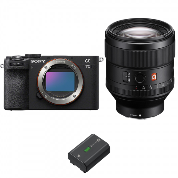 Sony A7C II Noir + FE 85mm f/1.4 GM + 1 Sony NP-FZ100-1