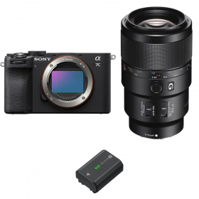 Sony A7C II Noir + FE 90mm f/2.8 Macro G OSS + 1 Sony NP-FZ100-1