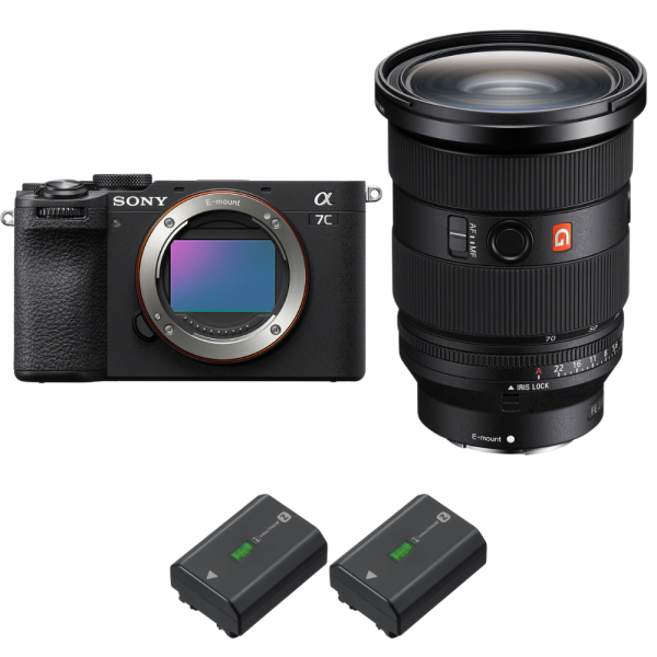 Sony A7C II Negro + FE 24-70mm f/2.8 GM II + 2 Sony NP-FZ100-1