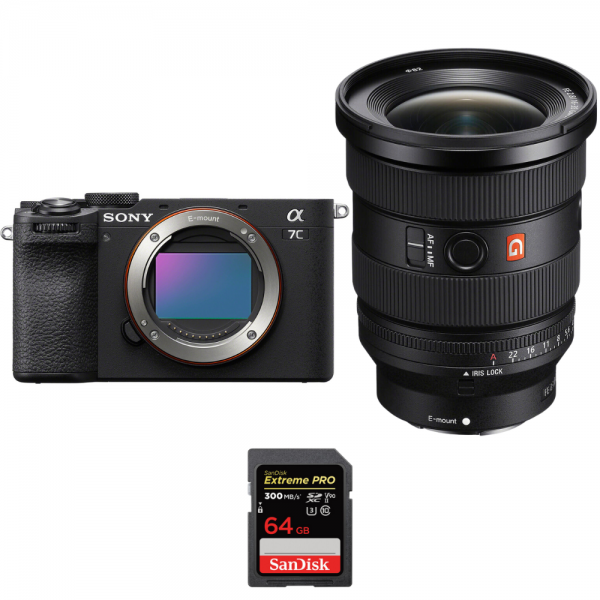 Sony A7C II Black + FE 16-35mm f/2.8 GM II + 1 SanDisk 64GB Extreme PRO UHS-II SDXC 300 MB/s-1