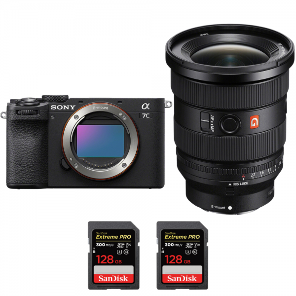 Sony A7C II Black + FE 16-35mm f/2.8 GM II + 2 SanDisk 128GB Extreme PRO UHS-II SDXC 300 MB/s-1