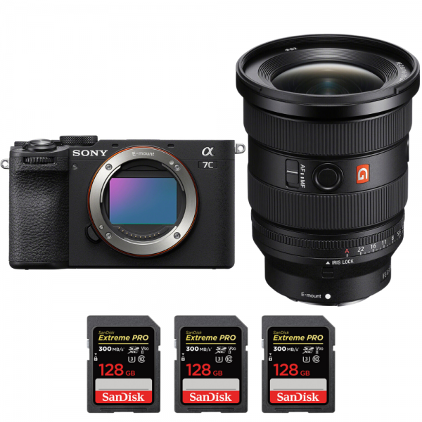 Sony A7C II Negro + FE 16-35mm f/2.8 GM II + 3 SanDisk 128GB Extreme PRO UHS-II SDXC 300 MB/s-1