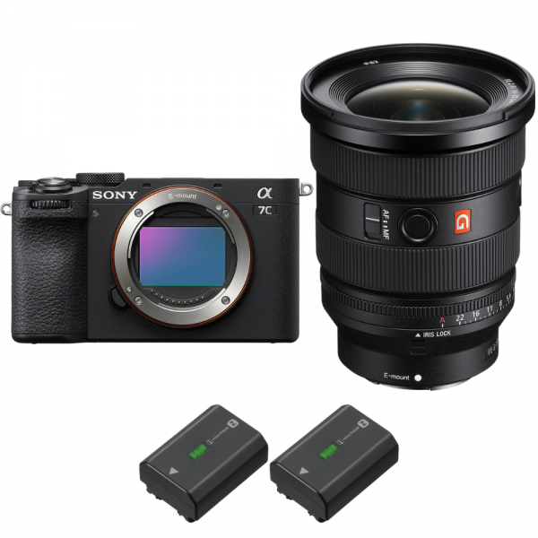 Sony A7C II Noir + FE 16-35mm f/2.8 GM II + 2 Sony NP-FZ100-1