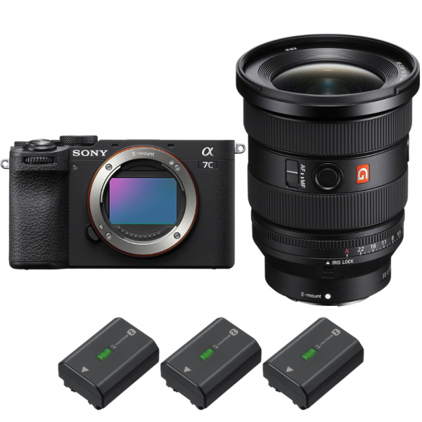 Sony A7C II Noir + FE 16-35mm f/2.8 GM II + 3 Sony NP-FZ100-1