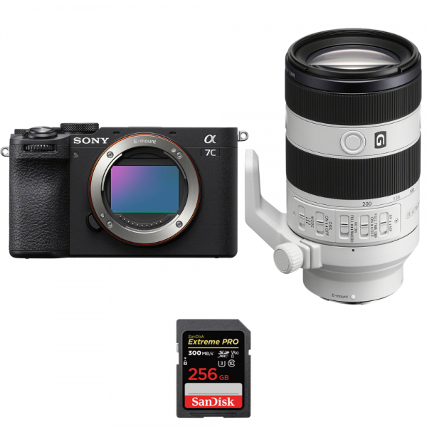 Sony A7C II Negro + FE 70-200mm f/4 Macro G OSS II + 1 SanDisk 256GB Extreme PRO UHS-II SDXC 300 MB/s-1