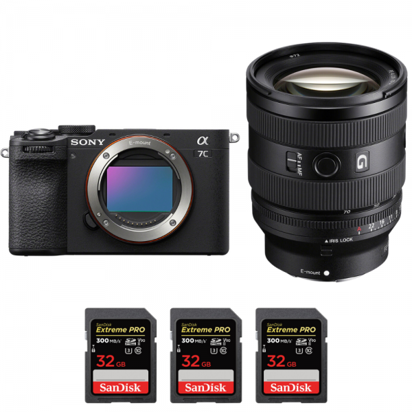 Sony A7C II Negro + FE 20-70mm f/4 G + 3 SanDisk 32GB Extreme PRO UHS-II SDXC 300 MB/s-1