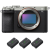 Sony A7C II Silver + 3 Sony NP-FZ100-1