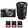 Sony A7C II Plata + FE 16-35mm f/2.8 GM + 3 SanDisk 32GB Extreme PRO UHS-II SDXC 300 MB/s-1