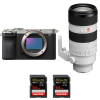 Sony A7C II Plata + FE 70-200mm f/2.8 GM OSS II + 2 SanDisk 64GB Extreme PRO UHS-II SDXC 300 MB/s-1