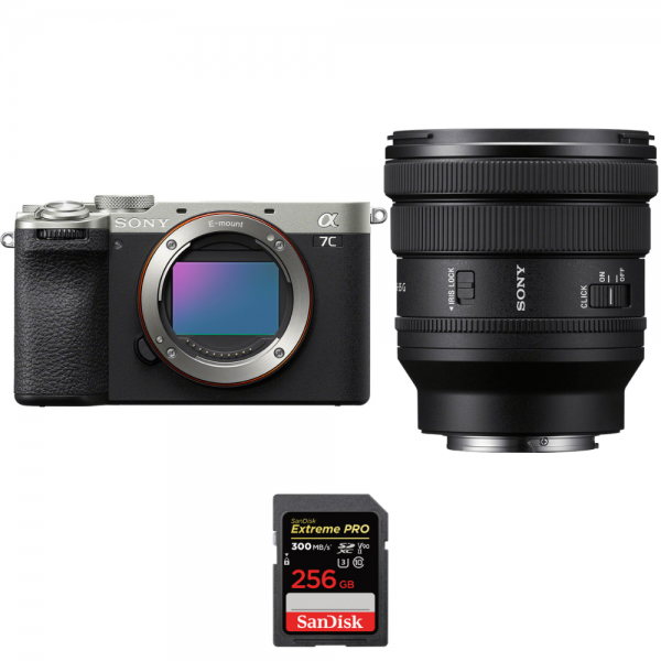 Sony A7C II Plata + FE PZ 16-35mm f/4 G + 1 SanDisk 256GB Extreme PRO UHS-II SDXC 300 MB/s-1