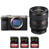 Sony A7C II Silver + FE 24mm f/1.4 GM + 3 SanDisk 256GB Extreme PRO UHS-II SDXC 300 MB/s-1