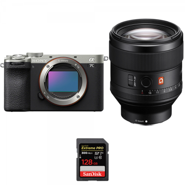 Sony A7C II Plata + FE 85mm f/1.4 GM + 1 SanDisk 128GB Extreme PRO UHS-II SDXC 300 MB/s-1