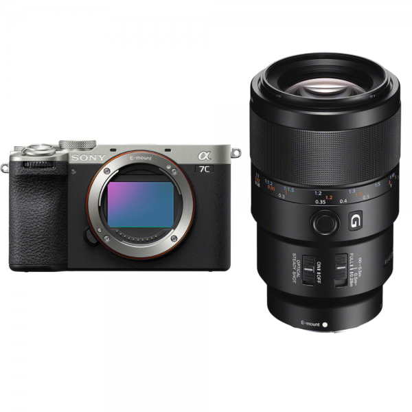 Sony A7C II Plata + FE 90mm f/2.8 Macro G OSS-1
