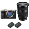 Sony A7C II Silver + FE 24-70mm f/2.8 GM II + 2 Sony NP-FZ100-1
