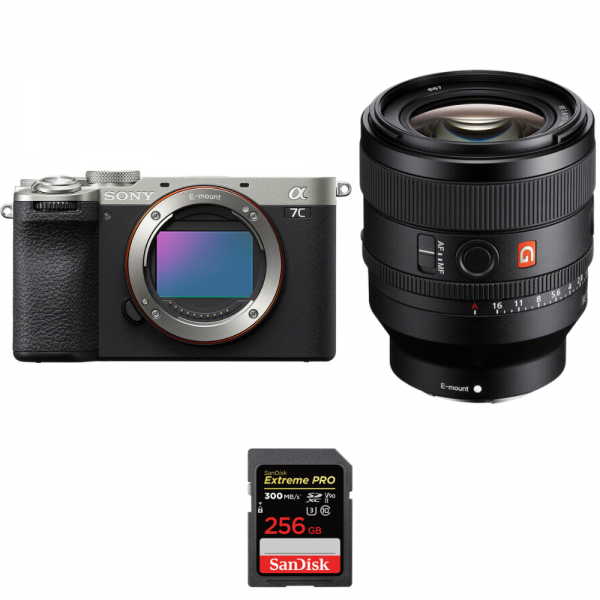 Sony A7C II Plata + FE 50mm f/1.4 GM + 1 SanDisk 256GB Extreme PRO UHS-II SDXC 300 MB/s-1