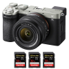 Sony A7C II Silver + FE 28-60mm f/4-5.6 + 3 SanDisk 32GB Extreme PRO UHS-II SDXC 300 MB/s-1