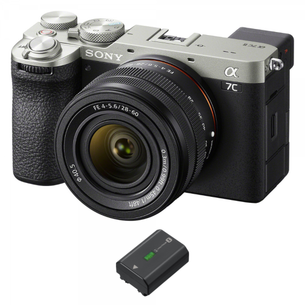 Sony A7C II Plata + FE 28-60mm f/4-5.6 + 1 Sony NP-FZ100-1
