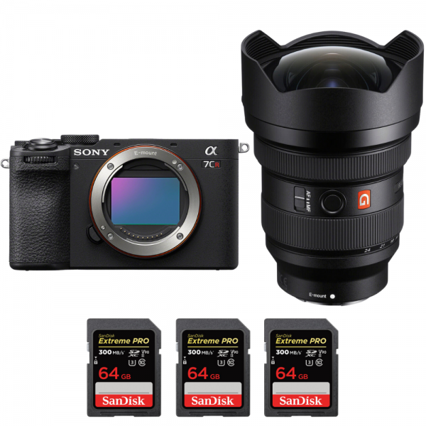 Sony A7CR Negro + FE 12-24mm f/2.8 GM + 3 SanDisk 64GB Extreme PRO UHS-II SDXC 300 MB/s-1