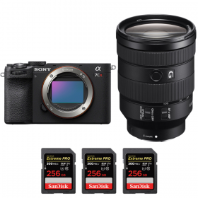 Sony A7CR Black + FE 24-105mm f/4 G OSS + 3 SanDisk 256GB Extreme PRO UHS-II SDXC 300 MB/s-1