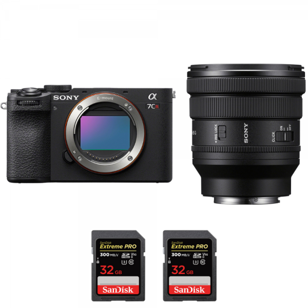 Sony A7CR Negro + FE PZ 16-35mm f/4 G + 2 SanDisk 32GB Extreme PRO UHS-II SDXC 300 MB/s-1