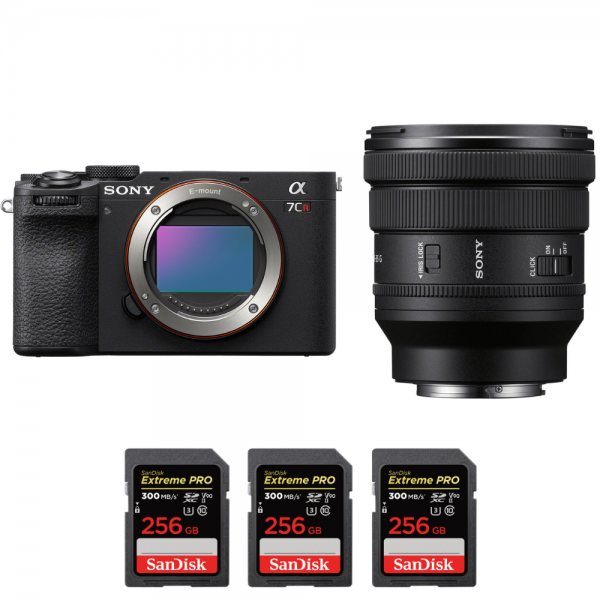 Sony A7CR Black + FE PZ 16-35mm f/4 G + 3 SanDisk 256GB Extreme PRO UHS-II SDXC 300 MB/s-1