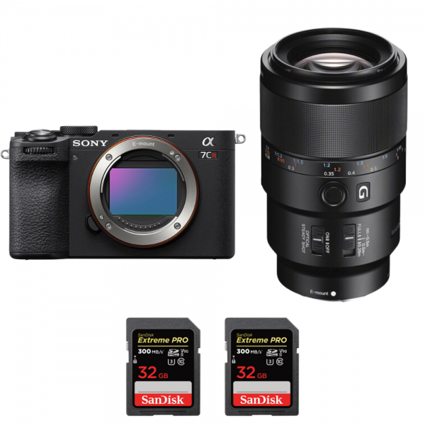 Sony A7CR Noir + FE 90mm f/2.8 Macro G OSS + 2 SanDisk 32GB Extreme PRO UHS-II SDXC 300 MB/s-1