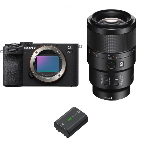 Sony A7CR Negro + FE 90mm f/2.8 Macro G OSS + 1 Sony NP-FZ100-1