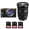 Sony A7CR Negro + FE 24-70mm f/2.8 GM II + 3 SanDisk 128GB Extreme PRO UHS-II SDXC 300 MB/s-1